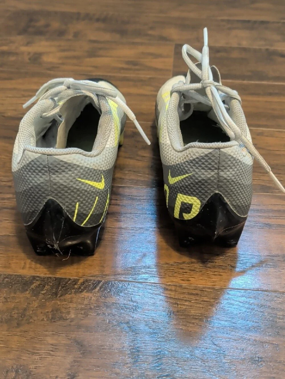 Nike White Mesh Running Shoes with Black Accents